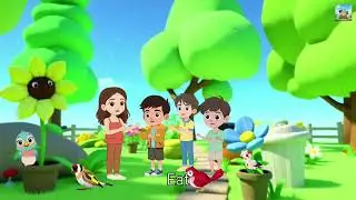 Fun kids rhyme with cute cartoon animation 🎨🎵Sing, dance and enjoy learning in a happy way 👶✨