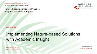 Webinar 3 - Implementing Nature-based Solutions with Academic Insight (ENG)