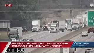 Fatal two-vehicle crash partially closes I-85 South in Gaston County