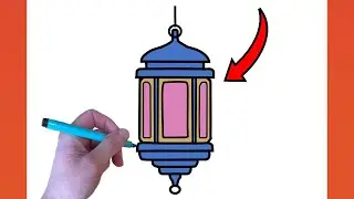 HOW TO DRAW A EID LANTERN (RAMADAN) | STEP BY STEP GUIDE