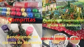BENDICIENDO MI CORONA DE ADVIENTO ,EL PESEBRE MAS LINDO DE MI CIUDAD 🏙️