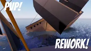 The Sinking Of The (REWORKED) Wooden Ship || Roblox || Sail And Sink Simulator