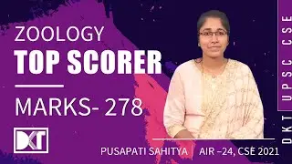 UPSC CSE | Top Scorer | Strategy For Zoology Optional | By Pusapati Sahitya, Rank 24 CSE 2021