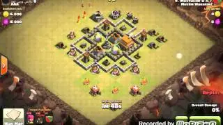 Th4 vs Th5 balloon/archer 3 star clan war attack