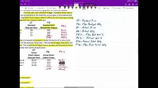Mix and Yield Variances