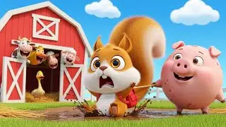 Old MacDonald with Chippy | E-I-E-I-O! Farm Animal Sounds Song for Kids