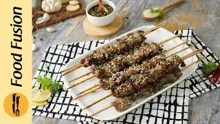 Рецепт шашлычков из говядины с кунжутом терияки от Food Fusion (специальный на праздник Бакра)