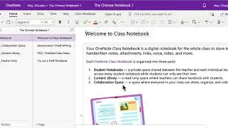 How to create an interactive page on OneNote Class Notebook