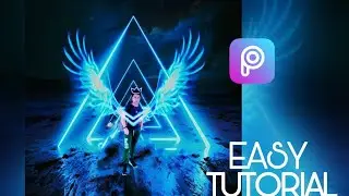 Picsart | Neon wings Photo Editing Tutorial