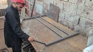 How to make an iron bed. Step by step 4 /  كيفية عمل السرير النوم حديد . خطوة بخطوة   4