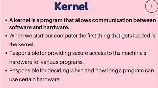 Monolithic kernel and Microkernel