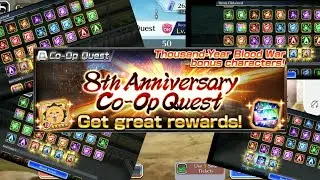 8th Anniversary Coop || The secret of manual farming || Bleach Brave Souls