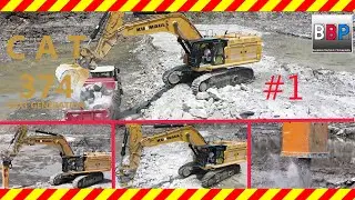 [Brandneu] CATERPILLAR 374 Next Generation - Hammer, Reißzahn, Löffel, Gipsbruch , 12.07.2021 #1