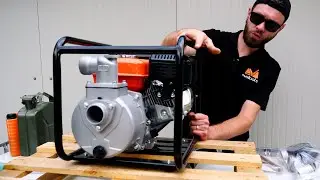 Motopompa pentru irigatii Evotools WP 196, benzina, 4 timpi, 500 L/min, 6.5CP