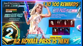 A2 ROYAL PASS IS HERE   1 TO 100 REWARDS  FREE MYTHIC EMOT