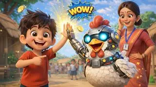 रोबोट मुर्गी Robot Murgi  | Hindi Cartoon  Kahani | Kids Hindi Stories | Moralify Kahani 