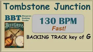 Tombstone Junction 130 BPM bluegrass backing track in G