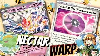 Vespiquen ex Deck. 🐝👑 Swarming Plaguehive! W/ Skiploom, TM Devolution & Shaymin V. PTCGL Pinsir 151