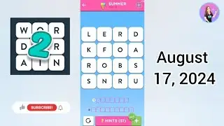 WordBrain 2 Summer Event Day 15 August 17, 2024