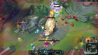 Turret diving and juggling turret aggro and slaying mundo like a boss.