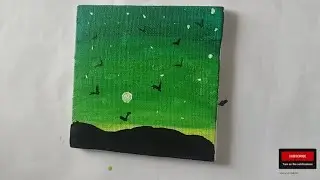 Nature scenery painting/simple and easy way to step by step painting.