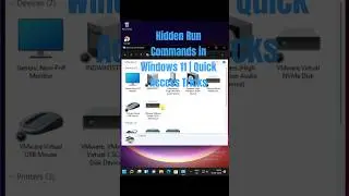 Hidden Run Commands in Windows 11 | Quick Access Tricks #shorts #trending