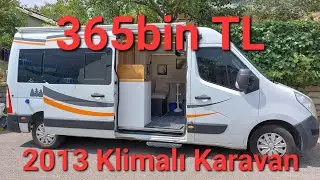 365bin TL SATILIK KLİMALI KARAVAN 2013 MODEL