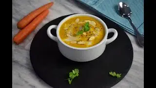Healthy Carrot & Ginger Soup/ Vegan & Dairy-free Recipe