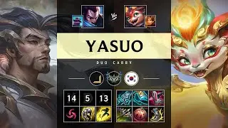 Yasuo ADC vs Smolder: Rampage - KR Challenger Patch 14.18