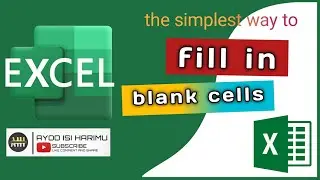 The simplest way to fill blank cells in excel | Excel Formula Pemula #3