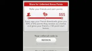 feature points referral code: RZO5CN