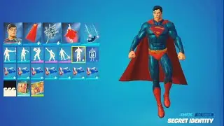 SECRET IDENTITY SUPERMAN Built-In Emote Showcase in Fortnite