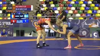 Qual. WW - 59 kg: K. ZHYDACHEVSKA (ROU) v. S. LINDBORG (SWE)