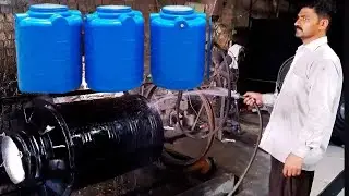 How plastic water tank's is made up in a large scale or in a factory | #makingvideos #factoryworks