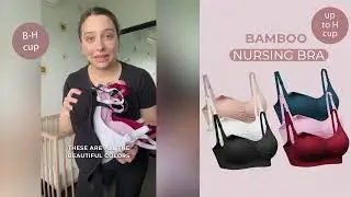 Easy Nursing, Seamless Comfort 💖 | Bamboo Wire-Free Maternity Bra