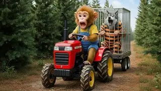 [FUNNY] Hero Lulu Monkey Saves The Forest! 🐒 Teaches Mean Wolf How To Rebuild Owl's Home!
