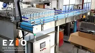 EDP350 Aluminum Beer Cans Depalletizer In Operation