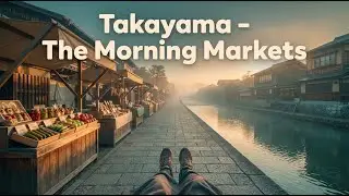 Sleep Story | Arriving in Takayama - The Morning Markets (Black Screen)