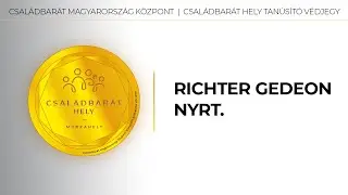 Richter Gedeon Nyrt. - Csal&aacute;dbar&aacute;t Hely Tan&uacute;s&iacute;t&oacute; V&eacute;djegy
