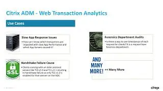Citrix Application Delivery Management: Web Transaction Analytics