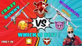 Crazy Bunny Mp40 vs Mechanical Mp40 Freefire Battlegrounds