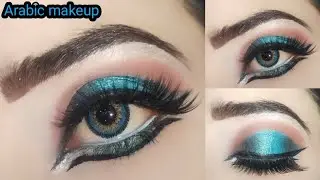 modern Arab makeup tutorial/Arabian makeup tutorial/double wing liner/fyp/makeup artist Rani Ch