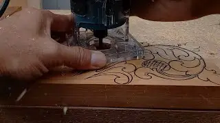 wood carving using trimmer and chisels | wood art | dekuan wood carving.