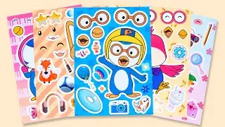 【癒しASMR】ポロロのかわいいステッカーを剥がす音🎧Pororo Sticker Peeling Relaxation