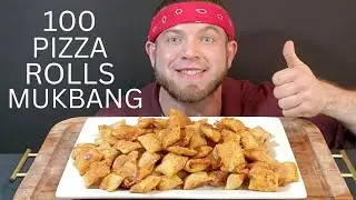 100 PIZZA ROLLS CHALLENGE!!! MUKBANG ASMR