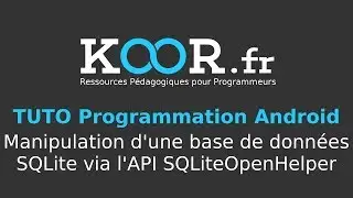 TUTO Android : Manipulation d'une base de données SQLite via l'API SQLiteOpenHelper