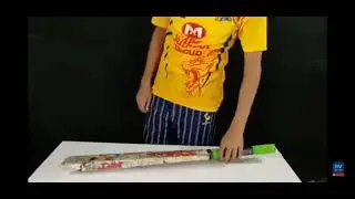 Real Bat of newspaper and glue