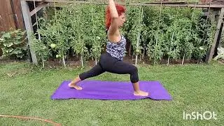 Morning home yoga practice