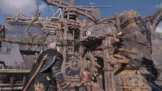 God of War Ragnar&ouml;k Insane jump from Atraus, and roast his father