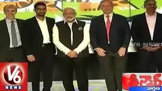 Prime Minister Narendra Modi visits  Silicon Valley | Digital India | Teenmaar News | V6News